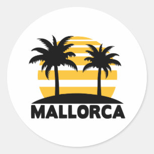 Mallorca Classic Round Sticker
