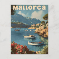 Mallorca Coastal Bliss Vintage Postcard
