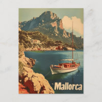 Mallorca Coastal Bliss Vintage Postcard