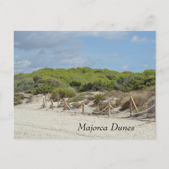 Mallorca Dunes and Beach Postcard (Front)