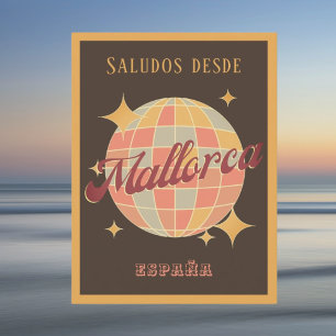 Mallorca España Spain Retro Vintage Party Postcard