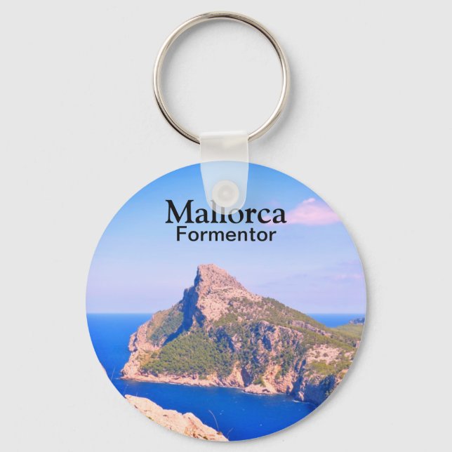 Mallorca Formentor Travel Souvenir Key Ring (Front)