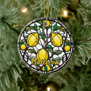 Mallorca Lemon Tree Ceramic Tree Decoration