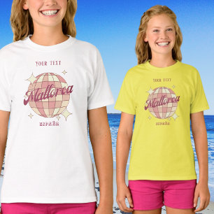 Mallorca Magaluf Spain pink girl holiday T-Shirt