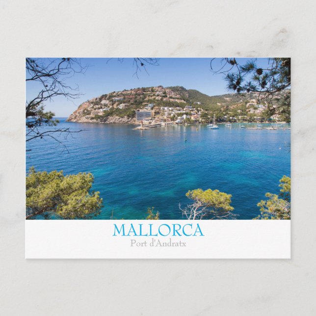 Mallorca - Port Andratx postcard with text (Front)