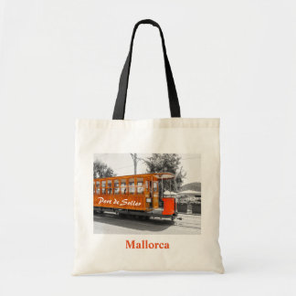 Mallorca Port de Soller Old Tram Souvenir Tote Bag