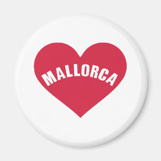Mallorca red heart magnet