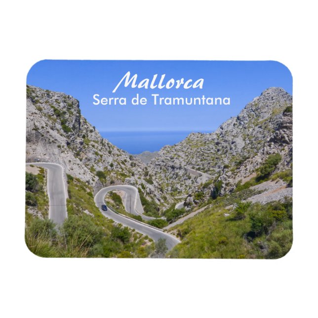 Mallorca Serra de Tramuntana Souvenir Magnet (Horizontal)