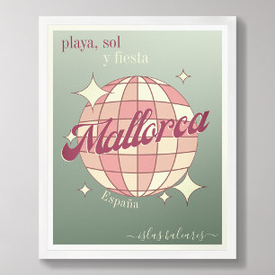 Mallorca spain balearic Island modern Poster