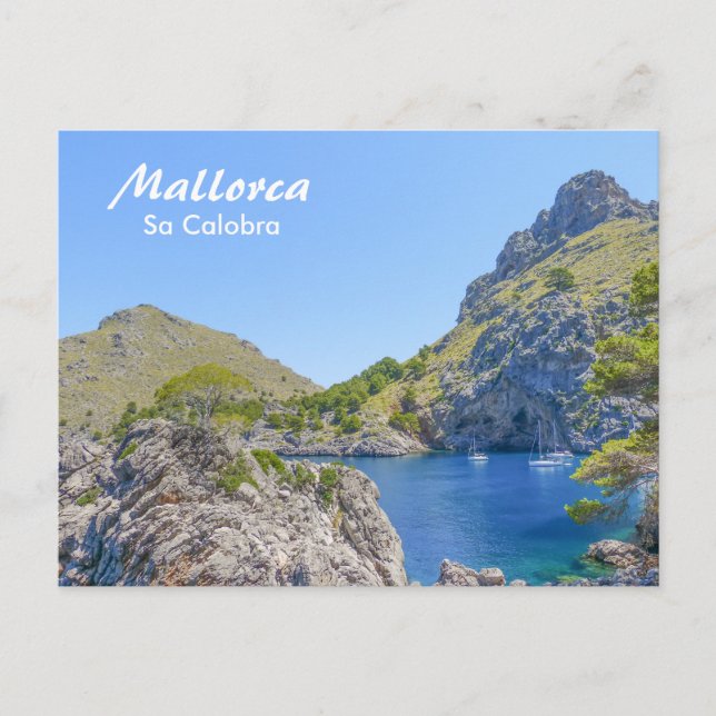 Mallorca, Spain Bay of Sa Calobra Postcard (Front)