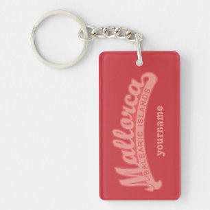 MALLORCA Spain custom monogram key chain