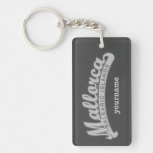 MALLORCA Spain custom monogram key chain