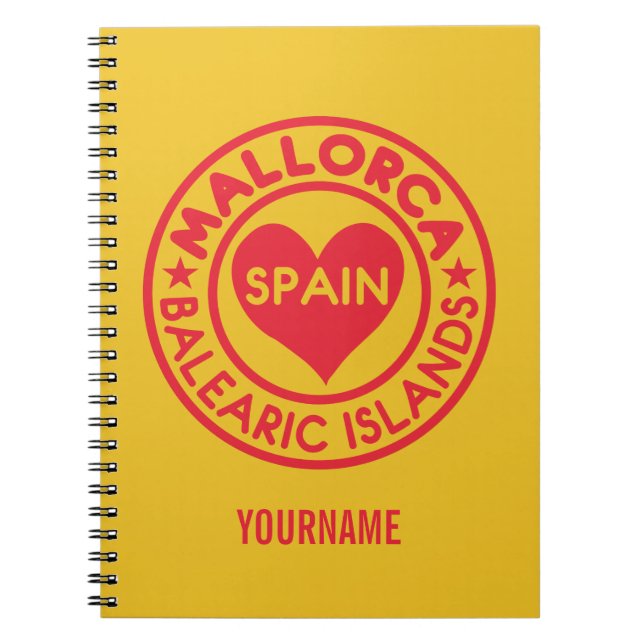 MALLORCA Spain custom notebook (Front)