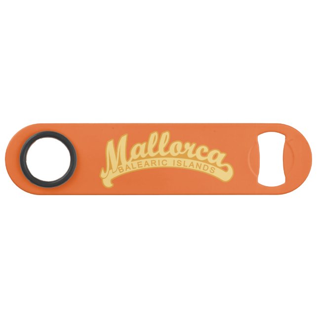 MALLORCA Spain custom text & colour bottle opener (Front (Horizontal))