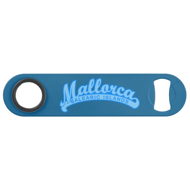 MALLORCA Spain custom text & colour bottle opener (Front (Horizontal))