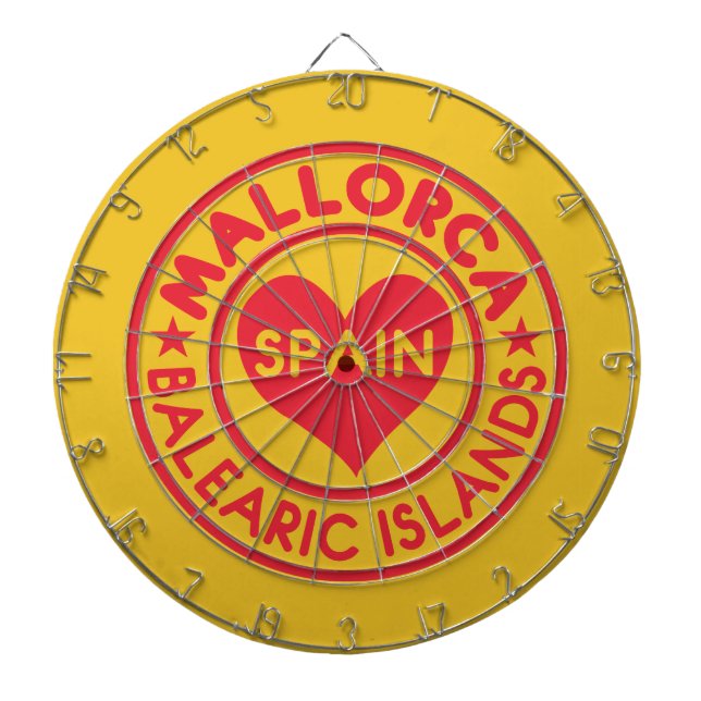 MALLORCA Spain dart board (Front)