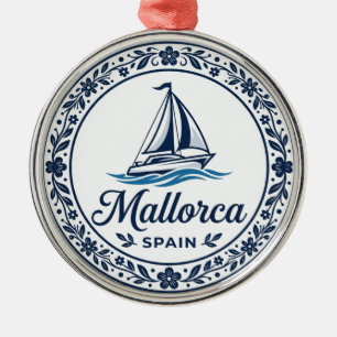 Mallorca Spain Metal Tree Decoration