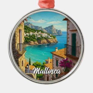 Mallorca Spain Travel Metal Tree Decoration