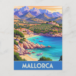 Mallorca Spain Travel Postcard