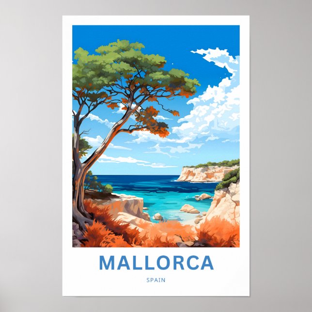 Mallorca Spain Travel Print (Front)