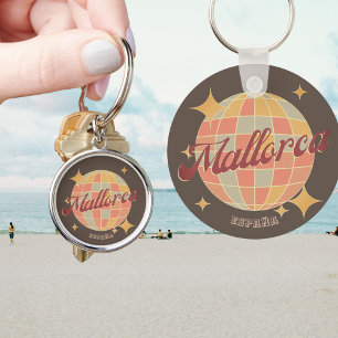 Mallorca Spain vacation souvenir retro   Key Ring