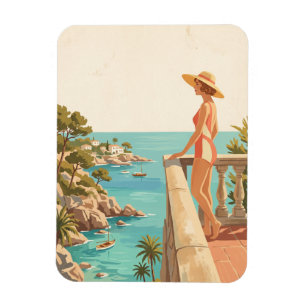 Mallorca Spain Vintage Travel Spanish Coast Magnet
