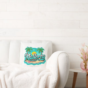 Mallorca Tropical Beach Travel Cushion