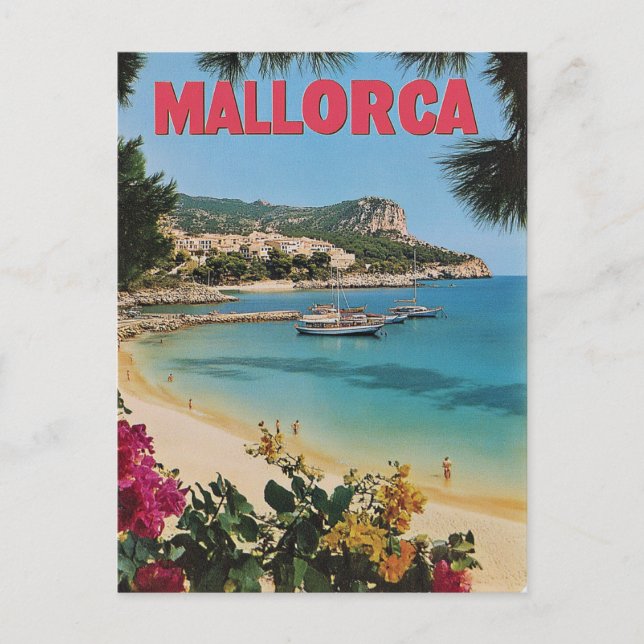 Mallorca Vintage Postcard (Front)
