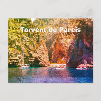 Mallorca Vintage Torrent de Pareis Travel Postcard
