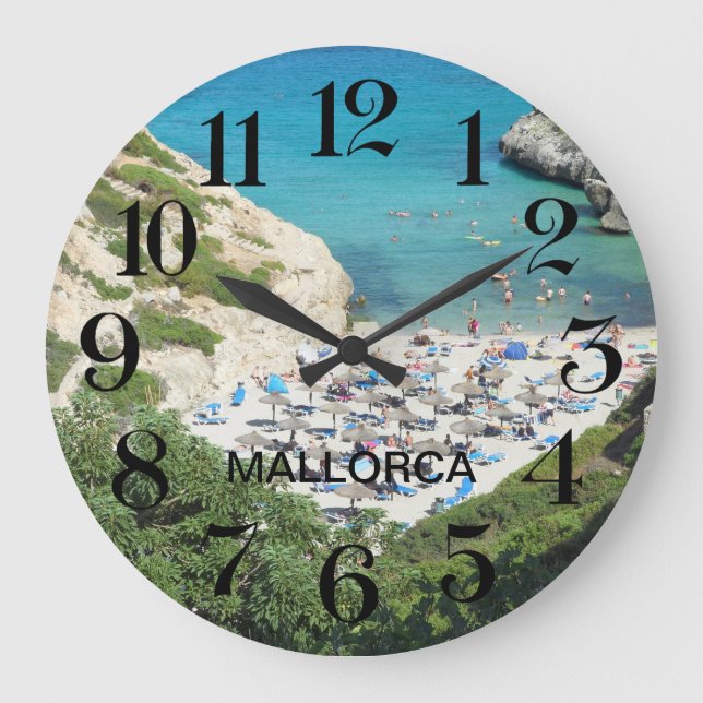 Mallorca's Calas wall clock (Front)