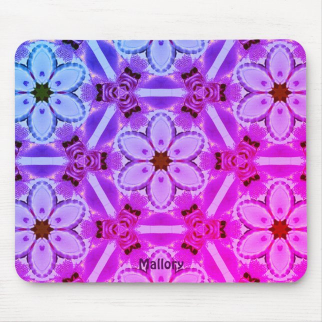MALLORY ~Ribbons and Bows Pattern ~ Personalized ~ Mouse Mat (Front)