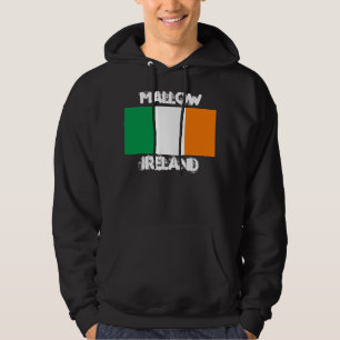 Mallow, Ireland with Irish flag Hoodie
