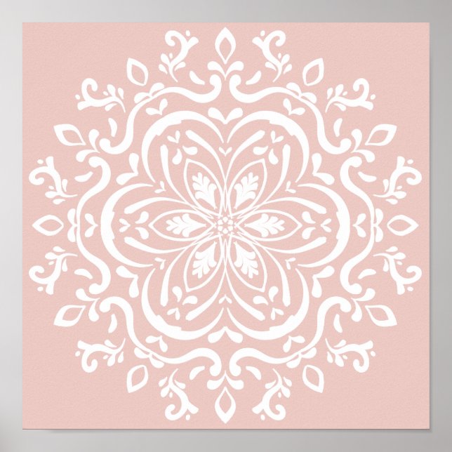 Mallow Mandala Poster (Front)