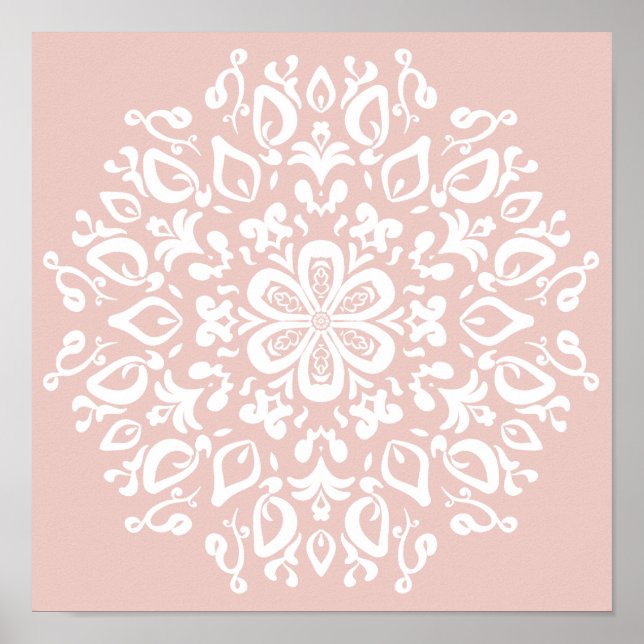 Mallow Mandala Poster (Front)