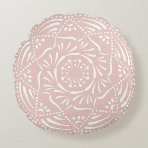 Mallow Mandala Round Cushion