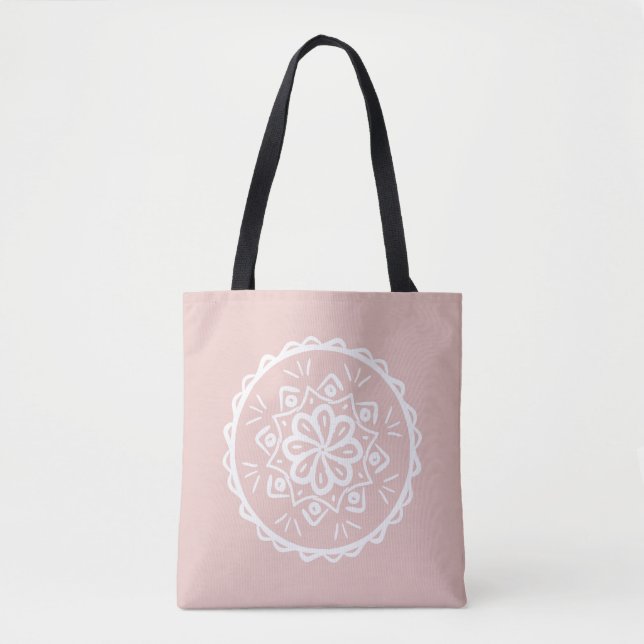 Mallow Mandala Tote Bag (Front)
