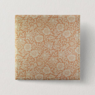 'Mallow' wallpaper design 15 Cm Square Badge