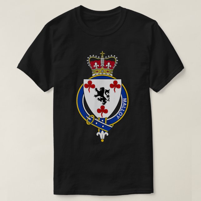 Malloy Coat of Arms  Family Crest  T-Shirt (Design Front)