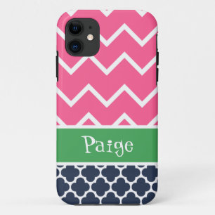 Mally Mac Chevron Quatrefoil Preppy iPhone 5S Case