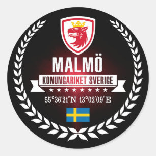 Malmö Classic Round Sticker