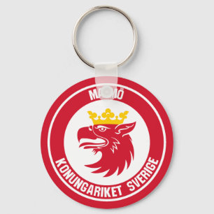 Malmö Round Emblem Key Ring