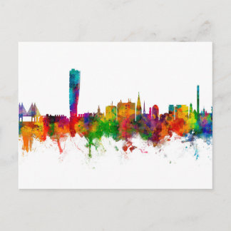 Malmo Sweden Skyline Postcard