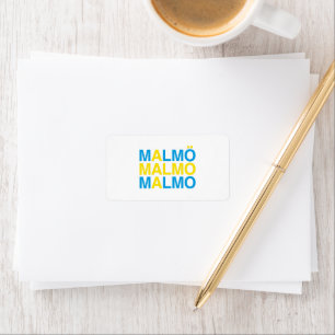 MALMO Swedish Flag Label