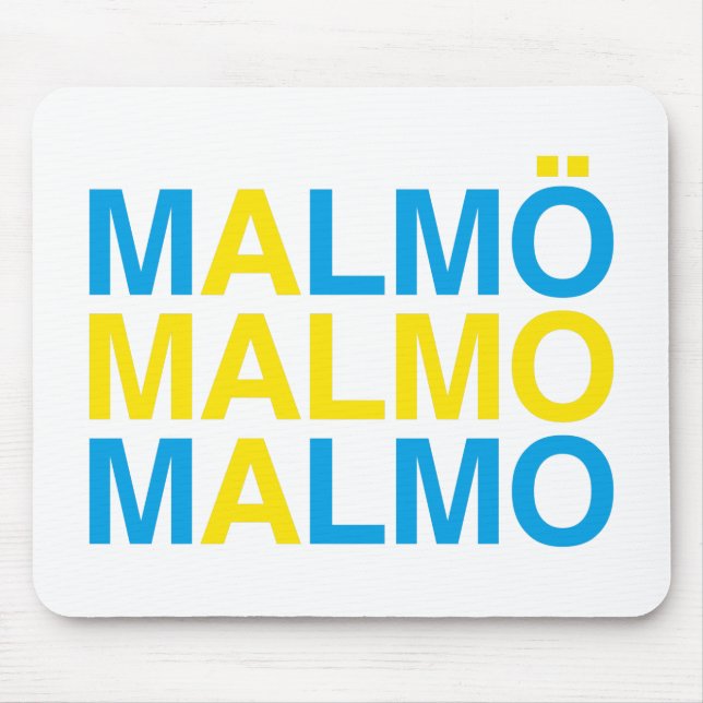 MALMO Swedish Flag Mouse Mat (Front)