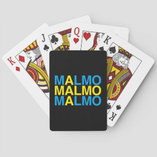 MALMO Swedish Flag Playing Cards