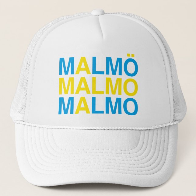 MALMO Swedish Flag Trucker Hat (Front)