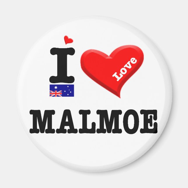 MALMOE - I Love Magnet (Front)