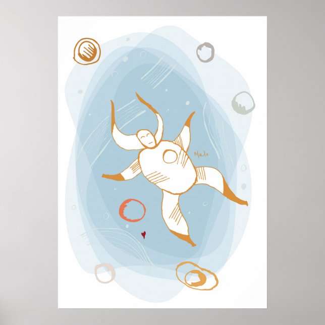 Malo floating in space poster (Front)