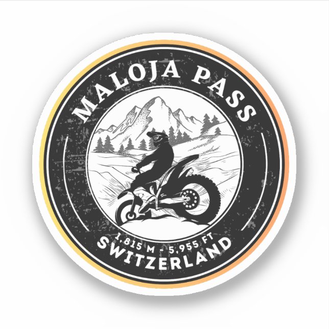 Maloja Pass swiss–alps motorcycle tour (Front)