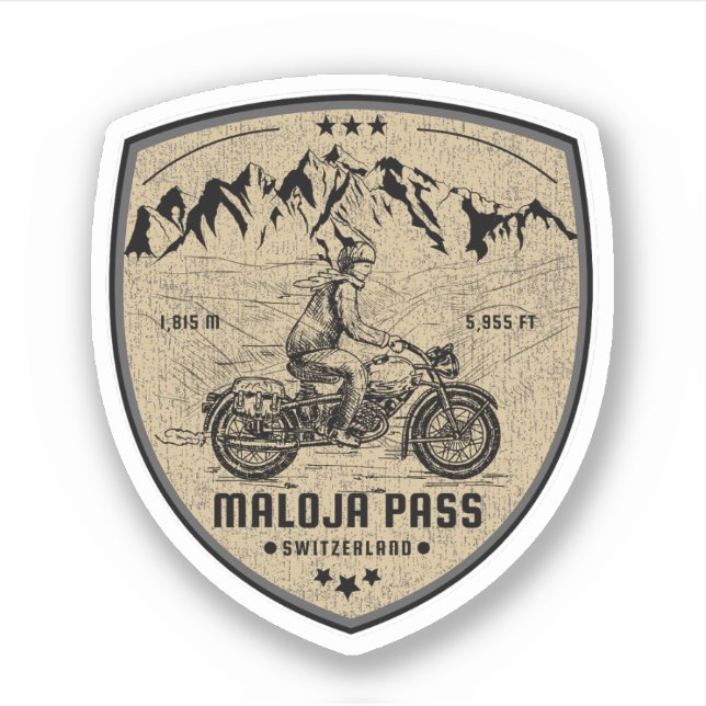 Maloja Pass swiss–alps motorcycle tour (Front)